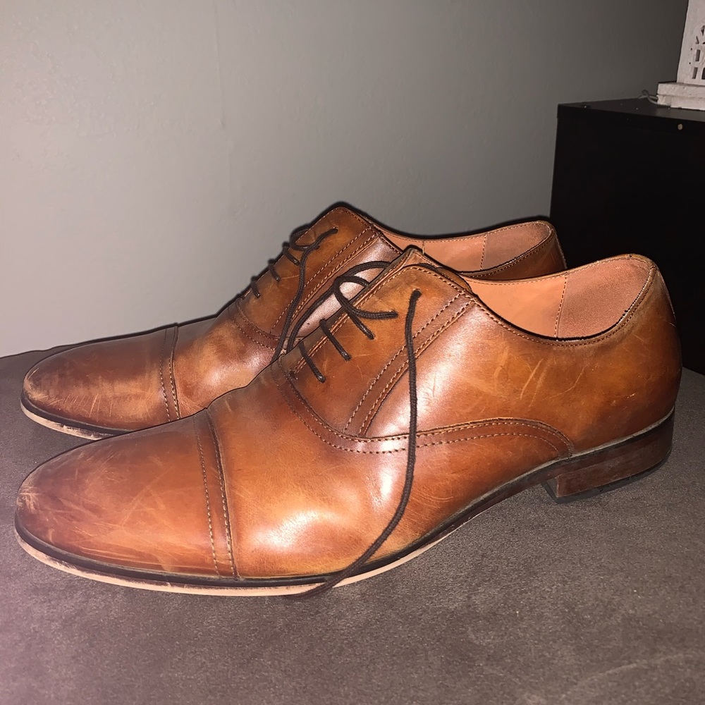 Steve Madden Men’s Dress Shoes- Cognac
